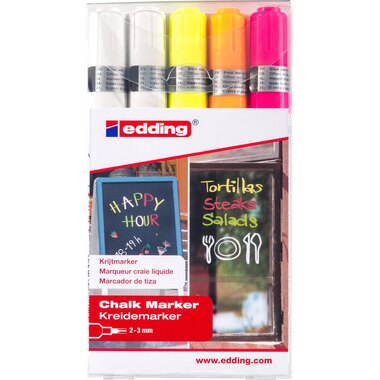 EDDING Windowmarker 4095 2-3mm 4095-E5 5 colori ass.
