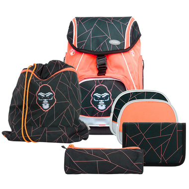 FUNKI Set Cartable Flexy-Bag 6040.612 Neon Edition Gorilla 6 pcs.