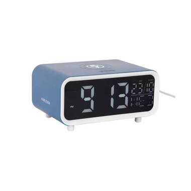 KARLSSON Chunky Classic blue digital alarm clock