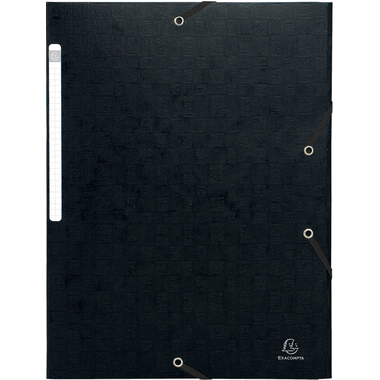 EXACOMPTA Classeur à élastique A4 55751E noir 3 volets