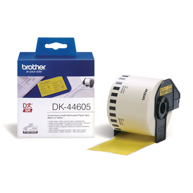 PTOUCH Etichette continue 62mmx30.48m DK-44605 QL-500/550 giallo rotolo