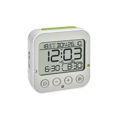 TFA Dostmann Réveil Radio Bingo 2.0 Blanc