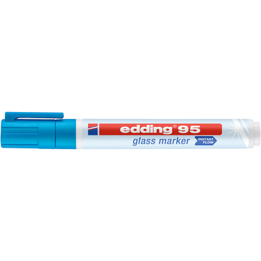 EDDING marqueur de verre 95 95-010 Bleu clair