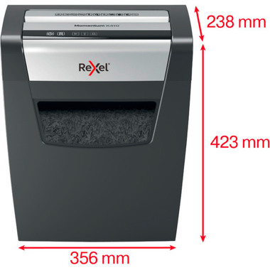 REXEL Aktenvernichter Momentum 2104571EU X410, P-4, 23lt