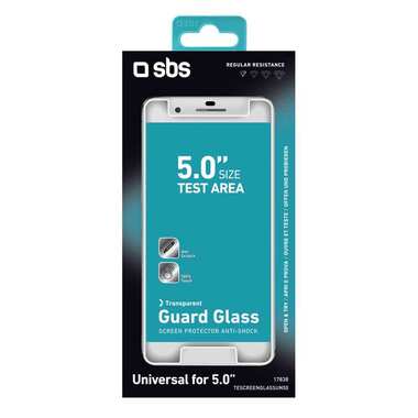 Glass screen protector for Smartphone up to 5"