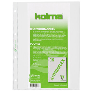 KOLMA Buste LineaVerde A4 57.680.00 trasp.,CopyResistant 10 pezzi