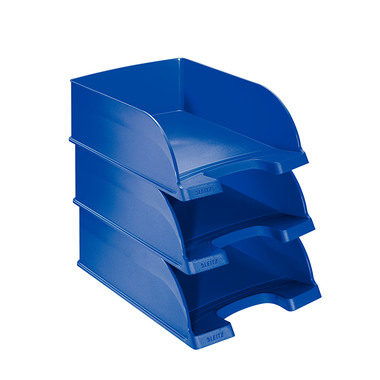 LEITZ Corbeille courrier Jumbo+ A4 52330035 bleu