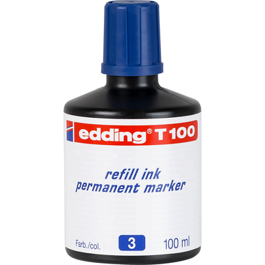 EDDING Encre 100ml T-100-3 bleu
