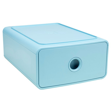 EXACOMPTA Schubladenbox Skandi A5+ 315433D frostblau 1 Schublade