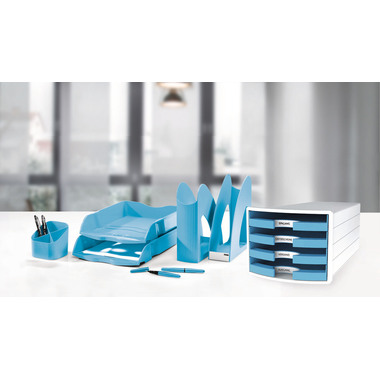 HAN Set tiroirs Impuls A4/C4 1013-54 bleu clair 4 tiroirs