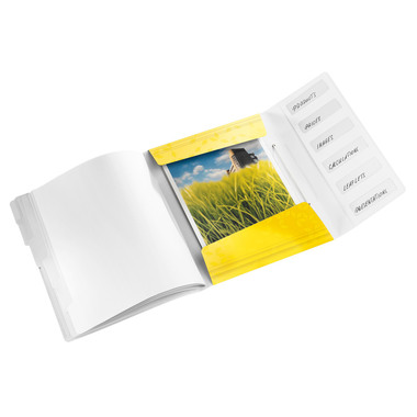 LEITZ Ordnungsmappe WOW PP A4 4633-00-16 gelb 6-teilig