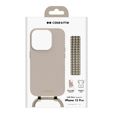 Cover iPhone 15 Pro mit abnehmbarem Umhängeriemen | case&me