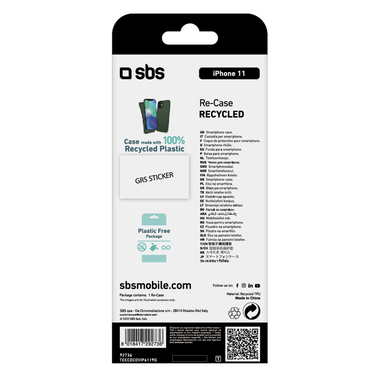 Recycled plastic cover for iPhone 11