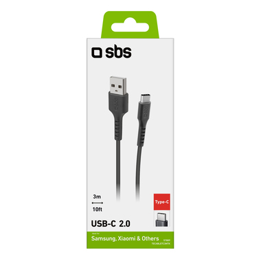 Daten- und Ladekabel Type C von 3 Meter Länge