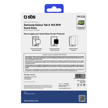 Glass screen protector for Samsung Galaxy TAB A 10.5” 2018