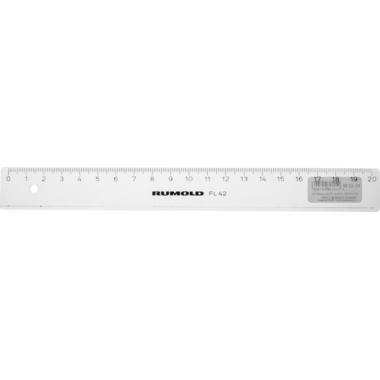 RUMOLD Schullineal 20cm FL42/20 transparent