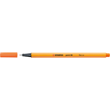 STABILO Fineliner Point 88 0.4mm 88/30 jaune/rouge