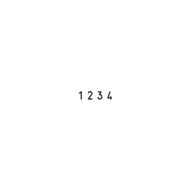 TRODAT Ziffernstempel 1544 4-stellig 4mm