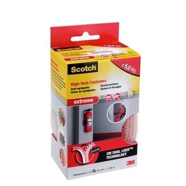 SCOTCH Fermetura 25mmx1,2m RF6740 extreme, trasp.