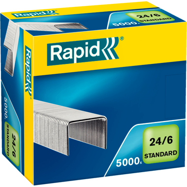 RAPID Agrafes 24/6 mm 24859800 galvanisé 5000 pcs