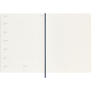 MOLESKINE Agenda Classic X-Large 2025 056999270414 1S/1P zaffiro SC 19x25cm