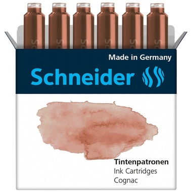 SCHNEIDER Tintenpatronen 166107 cognac 6 Stk.