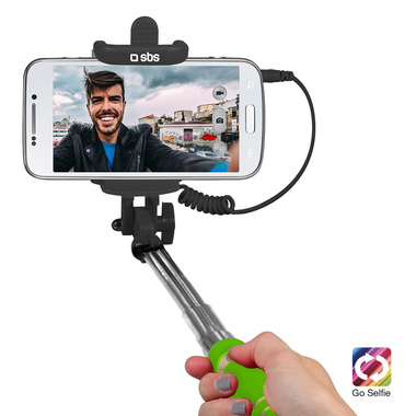 Selfie rod with 3.5mm universal jack cable