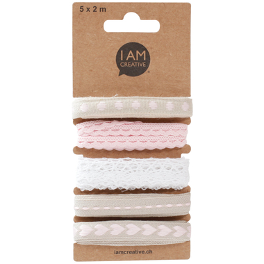 I AM CREATIVE Ruban décoratif 2126.05 rose