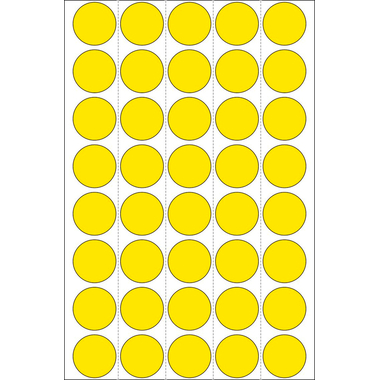 HERMA Marqueurs 19mm 2251 jaune 1280 pcs.