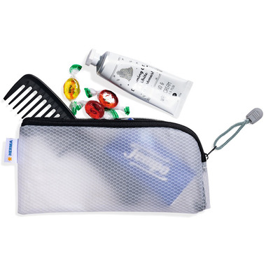 HERMA Tasca documenti con zip A6 20020 nero, 23x11cm
