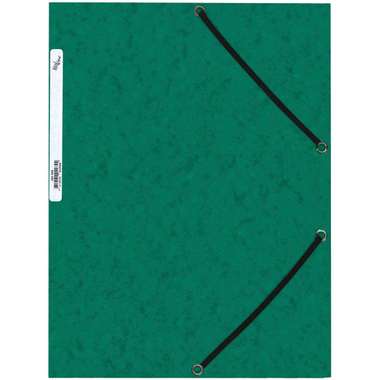 BÜROLINE Pochette à élastique A4 460695 vert, carton
