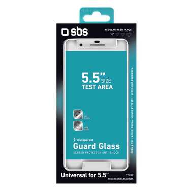 Glas-Displayschutz für smartphones bis zu 5,5"