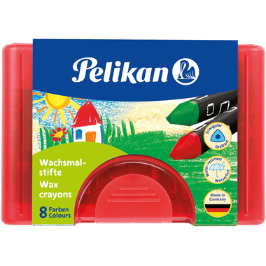 PELIKAN Wachsmaler Griffix 722942 8 Farben ass. Etui