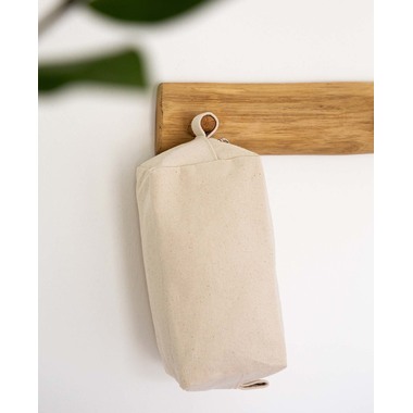 I AM CREATIVE Borsa da toilette 19x9x8.5cm MAA1212.13 natura, cotone