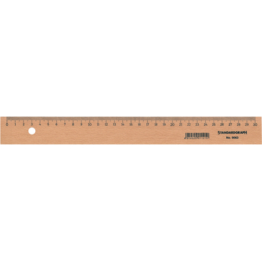 DUX Règle bois 30cm 9063 unlackiert