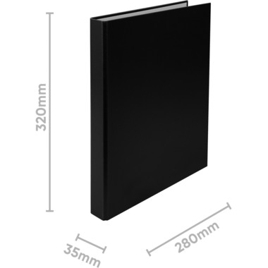 BIELLA Ringbuch Ringo-Plast 3.5cm 43442202U 2 Ringe schwarz A4+