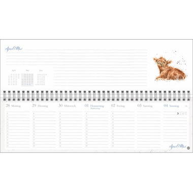 HEYE Wochenplaner Hannah 2025 23475+25 DE 32.5x9.3cm