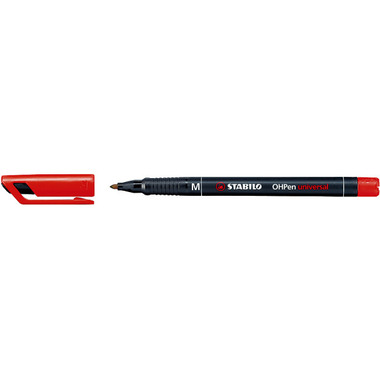STABILO OHP Pen permanent 1mm 843 / 40 red