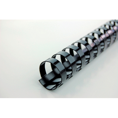 GBC Dorsini rilegafogli 12mm A4 4028177 nero, 21 anelli 100 pezzi
