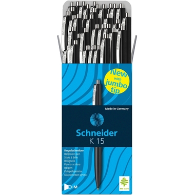SCHNEIDER Kugelschreiber K15 1mm 574/50STK/SCHWARZ /K15 schwarz, 50 Stück
