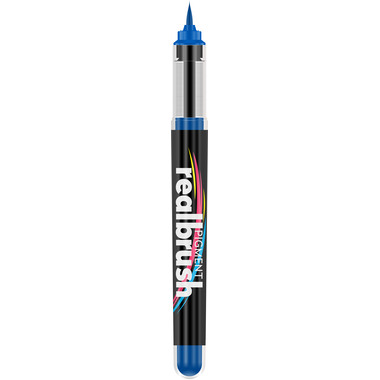 KARIN Real Brush Pen 0.4mm 33Z300 Pigment, bleu azur