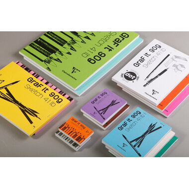 CLAIREFONTAINE Skizzenblock Graf it A4 96623C Sortiert 80 Blatt