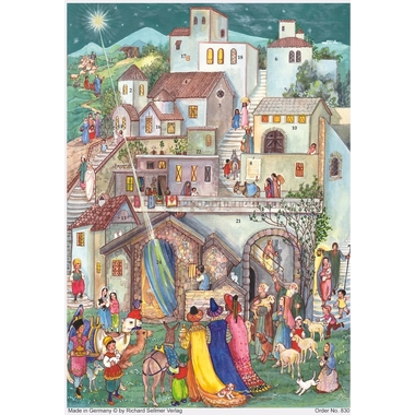 SELLMER Calendario dell'avvento 800 830 Heilige Drei Könige in Bethle