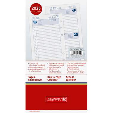 BRUNNEN Timer filius 2025 1074902005 1T/1S ML 9.3x17.2cm