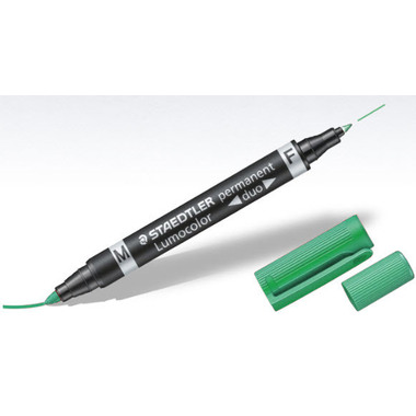 STAEDTLER Lumocolor DUO 348 0.6/1.5mm 348-5 verde perm.