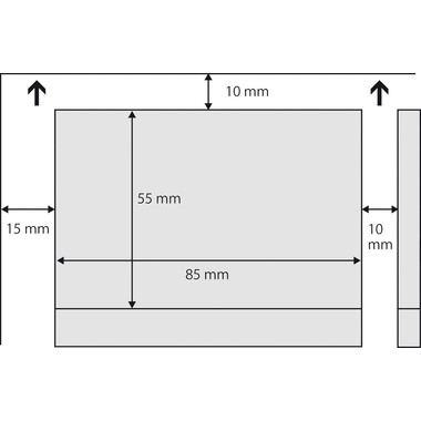 SIGEL Biglietti da visita 85x55mm DP746 blu, 200g 100 pezzi