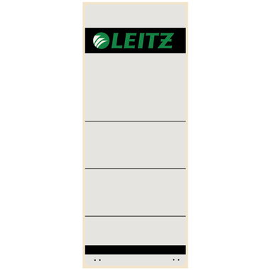 LEITZ Etiquette dors. gris, ligné 1647-00-85 adh. 61x157mm 10 pcs.