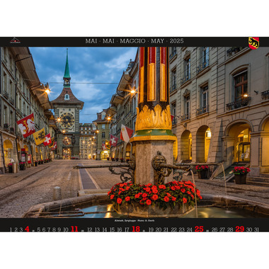 CALENDARIA Bildkalender 2025 783036204963 Bern ML 40x31cm