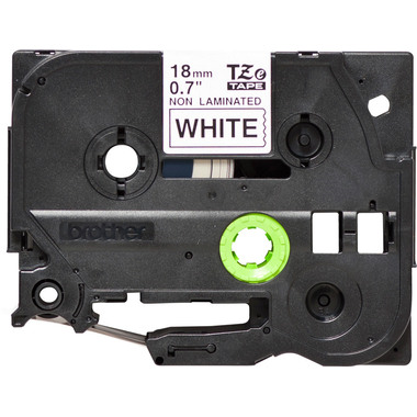 PTOUCH Nastro,non lam. nero/bianco TZe-N241 PT-300 18 mm