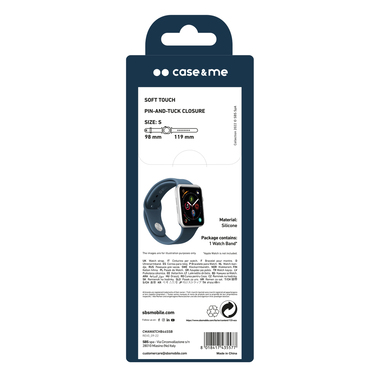 Band with automatic attachment to the body, pin-and-tuck closure, 98mm and 119mm straps
